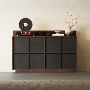 Vintage Black Storage Sideboard