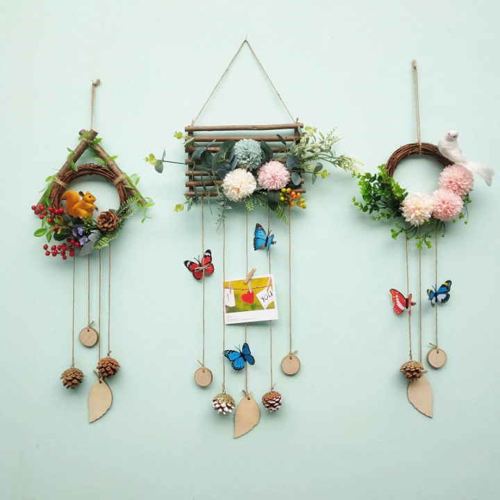 Đồ Trang Trí Vòng Hoa Cây Xanh Treo Tường Đồ Treo Trang Trí Trong ...