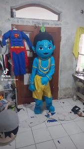 Kostum Maskot Badut Krishna Setelan Dewasa Lucu Costume Karnaval
