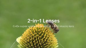 2 In 1 Lensa Super Wide Angle Lens Macro Smartphone Aksesoris Lensa Pembesar 12.5X Camera HP Dengan Klip Untuk Handphone