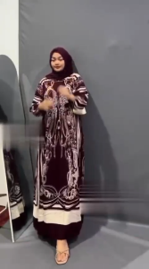 Gamis Motif Terlaris Model Kekinian Terbaru 2025 Viral Bahan Rayon Permiyum Busui Friendly