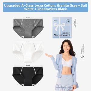 Secret World | Antibacterial Breathable Cotton Pants No Ride-Up
