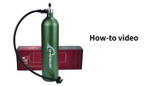 1.3L MTB Road Inflator Tyre Air bottle Tire Booster Aluminum Alloy 200PSI With Valve Gas Cylinder For Bike Vacuum Tubeless Tire