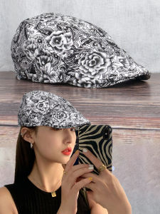 หมวกเบลาส์ทรงดอกกุหลาบแบบบางสำหรับผู้หญิงในฤดูใบไม้ผลิและฤดูร้อน หมวกแฟชั่น หมวกทรงปากเป็ด หมวกแฟชั่นสำหรับผู้หญิง หมวกแฟชั่นแบบลำลอง