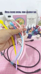 3 PCS Gantungan Karet Ties Warna Warni Pengikat Kabel Headset Charger Cable Ties Silicone Tali Penggulung Serbaguna Multifungsi Organizer Strap Tie Tis Silikon Lentur Kuat Lepas Pasang Ringan Murah Benda Unik Lucu Ikat Pengikat Shopping Arena Malang