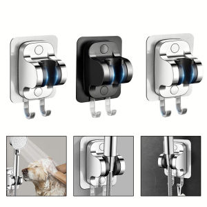 Giá đỡ Đầu vòi hoa sen có thể điều chỉnh có móc tự dính đầu giá đỡ vòi tắm phổ quát không có giá cố định