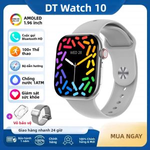 Đồng Hồ Thông Minh Series 10 Mới Năm 2025 Màn Hình AMOLED Bộ Nhớ Trong 16GB Gọi Bluetooth Chống Nước Dành Cho Nam Tích Hợp GPS NFC La Bàn Theo Dõi Sức Khỏe