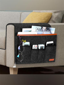New Style Non-Woven Fabric Felt Storage Bag for Sofa Bedside Organizer No Drilling Required Shelf Student Dormitory Miscellaneous Items