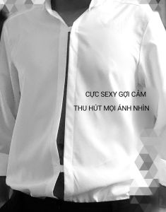 áo sơ mi nam Kate trắng lụa mịn