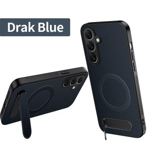 szhaiyu | Carbon Fiber Magnetic Holder Phone Case for Samsung Galaxy A57 A37 A27 A56 A55 A54 A36 A35 A34 A26 A17 A16 A15 A06 A05 A05S