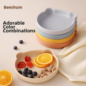 Beeshum | Suction Adhesive Baby Feeding Plate