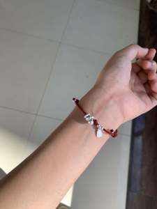 Pure Silver 999 Handmade Bracelet for Couples Snake Year Red Rope Men Women Gift Original Design Bear/Pig/Animal Pattern