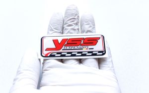 Emblem stiker logo Yss/stiker timbul 3D logo shock motor