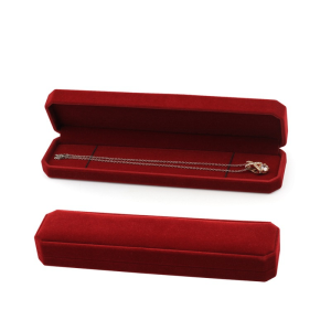 Simple Octagonal Colored Velvet Jewelry Box Pearl Necklace Box Jewelry Storage Box Necklace Storage Jewelry Necklace Gift Box