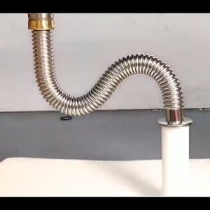 [🇵🇭 Stock&COD] Kitchen Sink Drain Pipe Strainer Hose Filter Stainless Steel Prevent Backflow And Odor Pipe Sewer