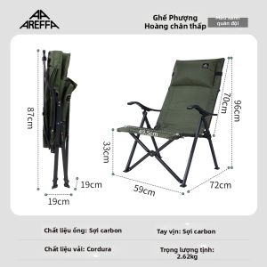 AREFFA | Ghế Ngoài Trời Gấp Gọn Từ Sợi Carbon Nhẹ
