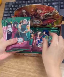 Demon Slayer: Kimetsu no Yaiba Poker Card Uzui Tengen Daki Kamado Nezuko Board Game Card Hardcover Collection Toy