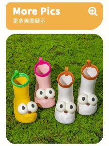 รองเท้ากันฝนเด็ก กันลื่น รองเท้ายางกันน้ําตาโตสําหรับเด็กชายและเด็กหญิงนักเรียนชั้นประถมศึกษา เด็กทารก รองเท้า