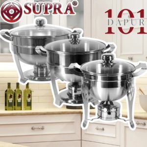 Supra Pemanas Makanan / Warmer Deep Bowl 28 cm / Prasmanan