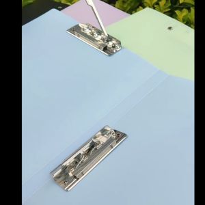 2PCS Long Clipboard With Cover File Folders Paper Organizers Double Metal Clip Large Capacity 35.5X24CM