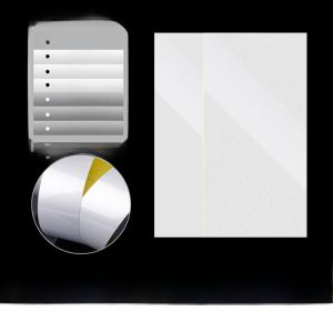 Car Scratch Cover Decal Black White Decorative Sticker Body Side Door Paint Film Repair Patch Waterproof Sun Protection Large Area Paint Repair Long Strip Bumper Restoration Film