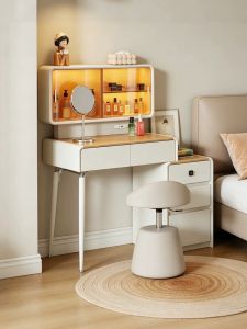 ZUNTONGGE | Fingerprint Lock Small Dressing Table with Storage 2026 New