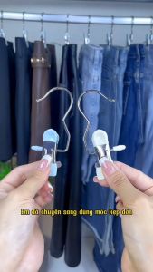 COMBO 50 MÓC TREO ĐỒ KẸP NHỎ INOX BỌC NHỰA PVC – Móc Kẹp Treo Quần Áo Mũ Tất Vớ Đồ Cotton
