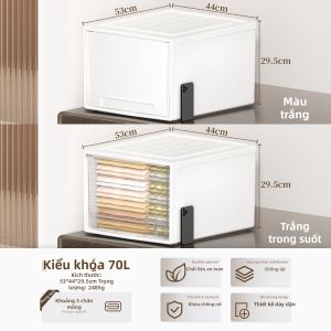 Purable | Hộp Lưu Trữ Nhựa Trong Suốt Có Ngăn Kéo