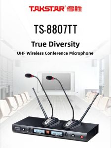 Wireless Conference Microphone Professional U-Band Goose Neck Style Teaching Takstar TS-8807TT Handheld Karaoke Performance Mic