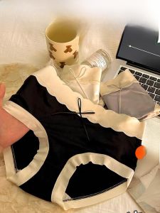 Ice Silk Cotton Womens Underwear Breathable Antibacterial Seamless Triangle Shorts Thin Model Summer Underpants for Girls