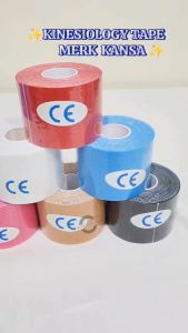 Kansa Kinesiology Tapping Kinesio Tape Plester Sport And Therapy 5CM X 5M Anti Air