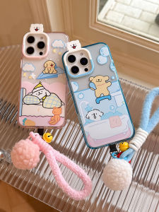 Original Oxygen Dog  16Promax Phone Case Cute Cartoon Creative Protective Cover Anti-Fall Couple Style Acrylic Material