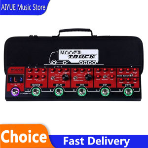 Mooer | MOOER Red Truck Guitar Multi-Effects Pedal Built-in Pure Boost Drive Dist Mod Reverb Delay Tuner Effects Stereo Outputs Pedal