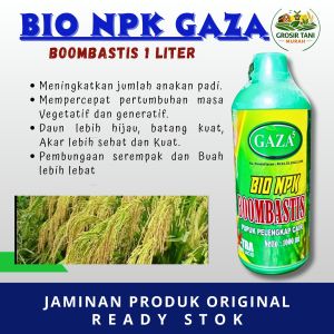 Pupuk NPK GAZA BOOMBASTIS 1 liter untuk pertumbuhan optimal semua jenis tanaman dengan nutrisi komplit dan hormon Ga5