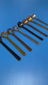 [พร้อมส่งจากไทย]ช้อนกาแฟสวยๆ หรูหรา ช้อนสแตนเลส 304 ช้อนขนม ช้อนส้อมขนมวินเทจ ช้อนไอศครีม ช้อนไอติม ช้อนเล็ก ช้อนเด็ก