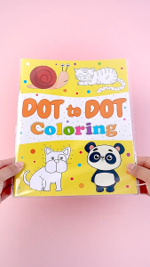 【SG Stock】Dot‑to‑Dot Coloring Book for Kids Animal Connect the Dots Activity Drawing Book