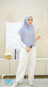 Afna Rafa Sport Hijab Jilbab Bergo Khimar Kerudung Olahraga Sporty Soft Pad Muslimah