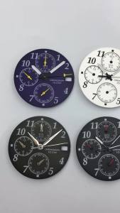 29mm Luminous VK67 Watch Dial Hand Set Fit VK67 Quartz Chronograph Movement Watches