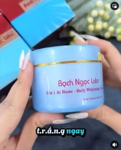Chính hãng - Kem Dưỡng Trắng Da Body Bạch Ngọc Liên Xanh 80GR