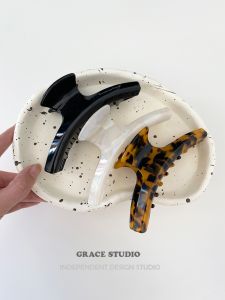 French Style Acetate Hair Claw Clip Large Volume Shark Korean Style Hair Accessories Oolong Tea Fresh out New Fashion Clip