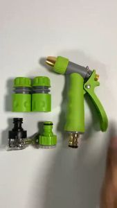 ส่งจากไทย ชุดหัวฉีดน้ำ หัวฉีดน้ำแรงดันสูง 4หุน ข้อต่อครบชุด ต่อสายยางพร้อมใช้งาน หัวฉีดทองเหลืองแท้พร้อมยาง ABS ใช้งานได้ดี พร้อมส่งที่ไทย