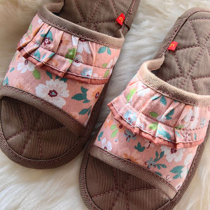 Handmade Comfortable Soft Bottom Cotton Slippers for Women Indoor Home Use Silent Cloth Bottom Floor Slippers Odor Absorbent