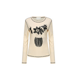 Designer Striped Print T-Shirt