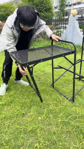 SOFTHOME Outdoor Camping Portable Cook Station Easy Setup Aluminum Kitchen Tablecamping Kitchen