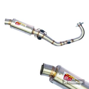 Knalpot CLD/ Tipe C3 Bulat All montor mactik  Beat Vario Mio Scoopy inlet 50 MM