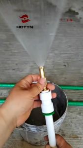 Đầu vòi phun nối ống nước ren ngoài 21MM hoàn toàn bằng đồng đầu vòi tăng áp dùng để rửa xe rửa sân tưới cây đầu vòi