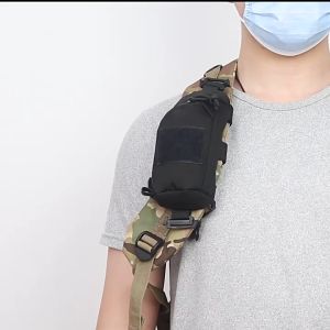 Tas Selempang Tactical Penyimpanan Ponsel Anti Slip Ergonomis Untuk Pendakian Panjang dan Travel Alam Bebas