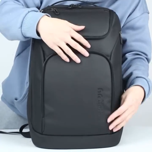 Heroic knight Mens Waterproof Business Travel Backpack - 17.3" Laptop Compartment High Capacity Multifunctional with USB Charging Port