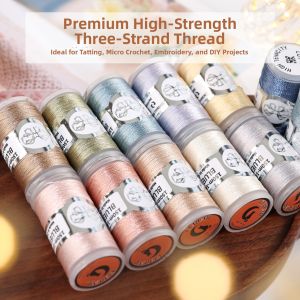 DIY Handmade Weaving Tatting Thread