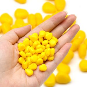 MNFT 25pc/50pcs Silicone Corn Smell Soft Bait Floating Water Corn Carp Fishing Lures Artificial Rubber Baits